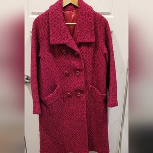 Dark Pink Wool coat